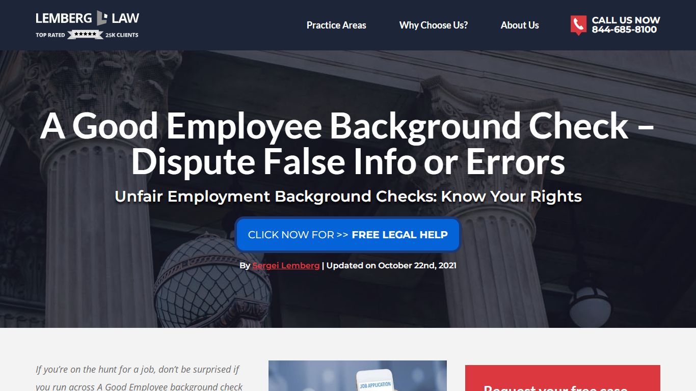 A Good Employee Background Check – Dispute False Info or Errors